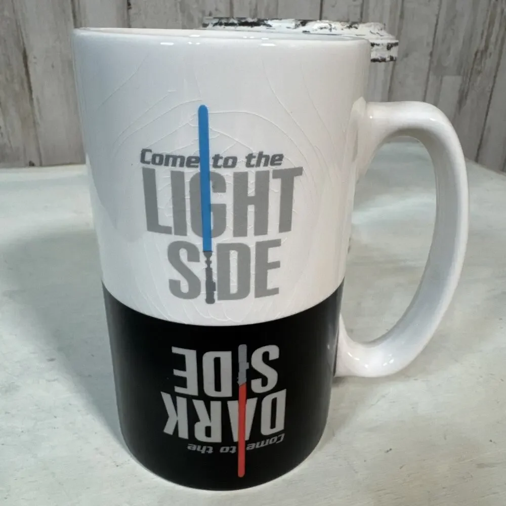 2012 Hallmark Star Wars Light Side Dark Side Coffee Mug - Used Only As Display